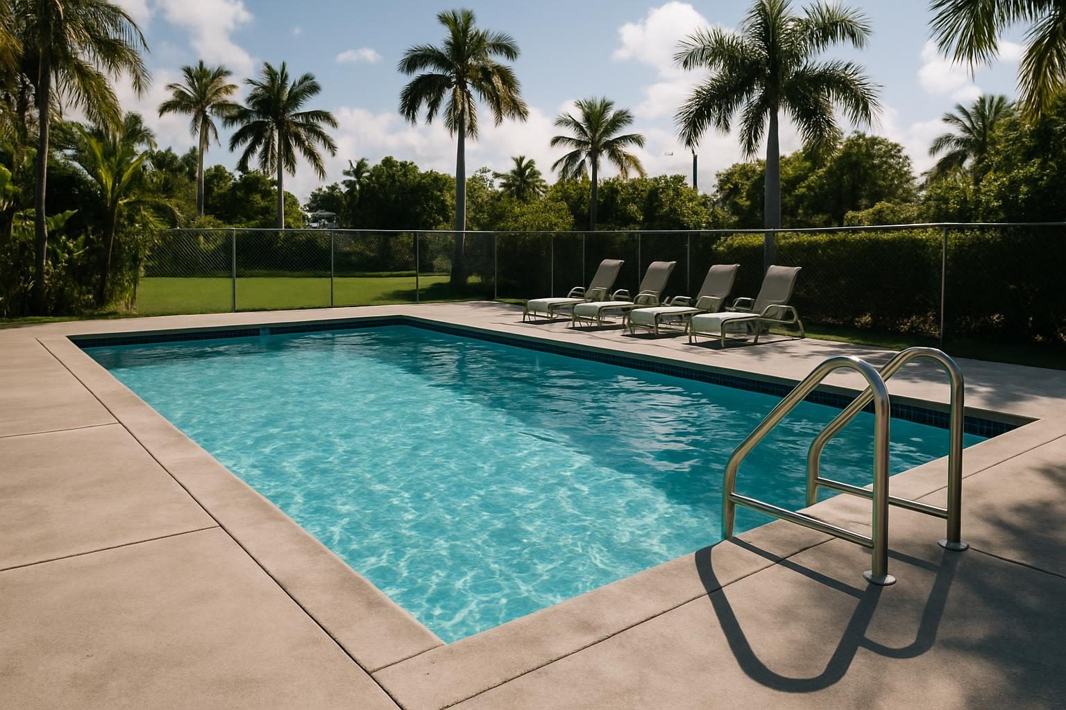 Stock photo: Concrete Pool Decks